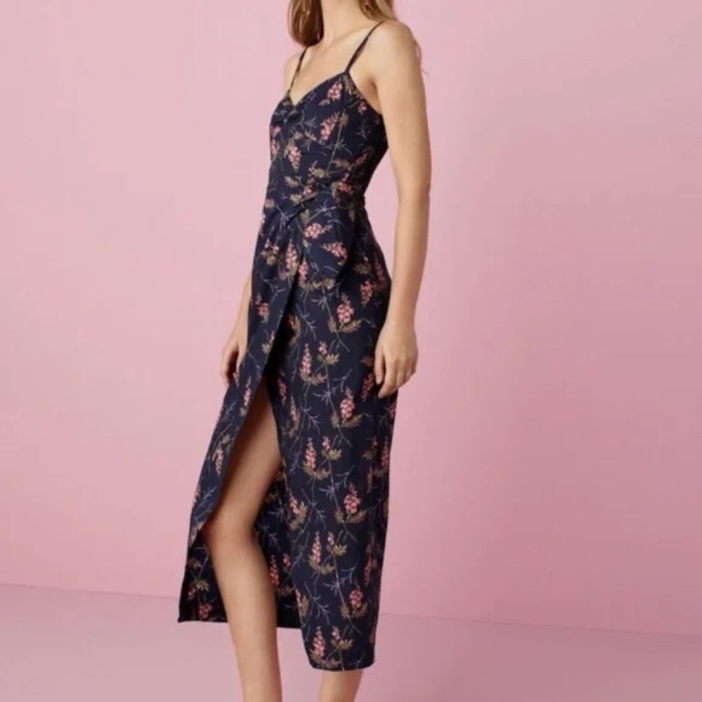 Rebecca Taylor Print Wrap Dress - Picture 5 of 5